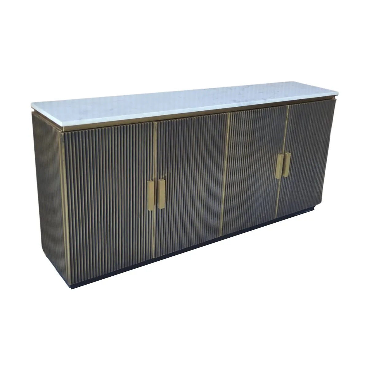 Allure Dressoir - Wit, Marmer, 180X40X85
