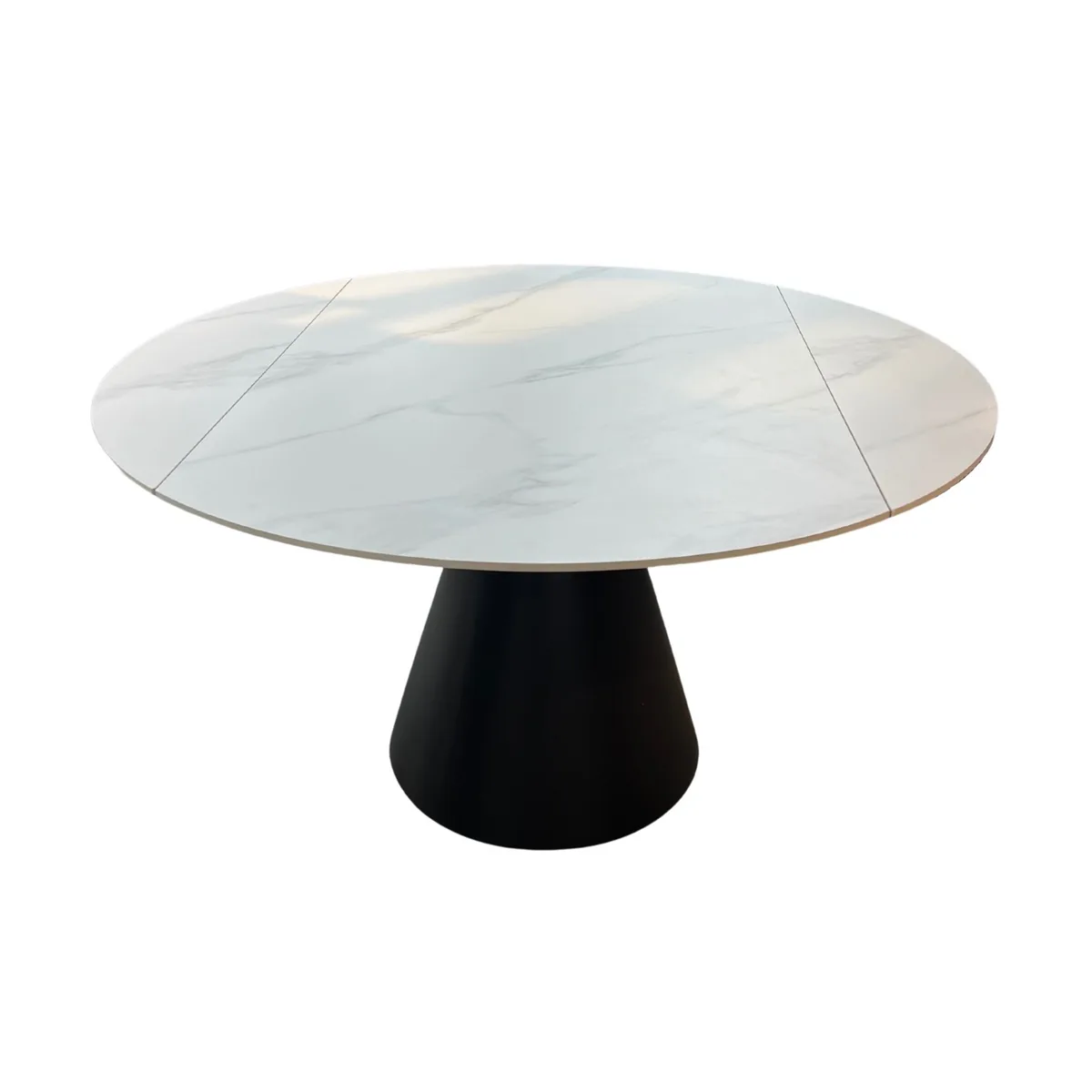 Rotate Eettafel - Zwart, Sintered stone, 135/86X75