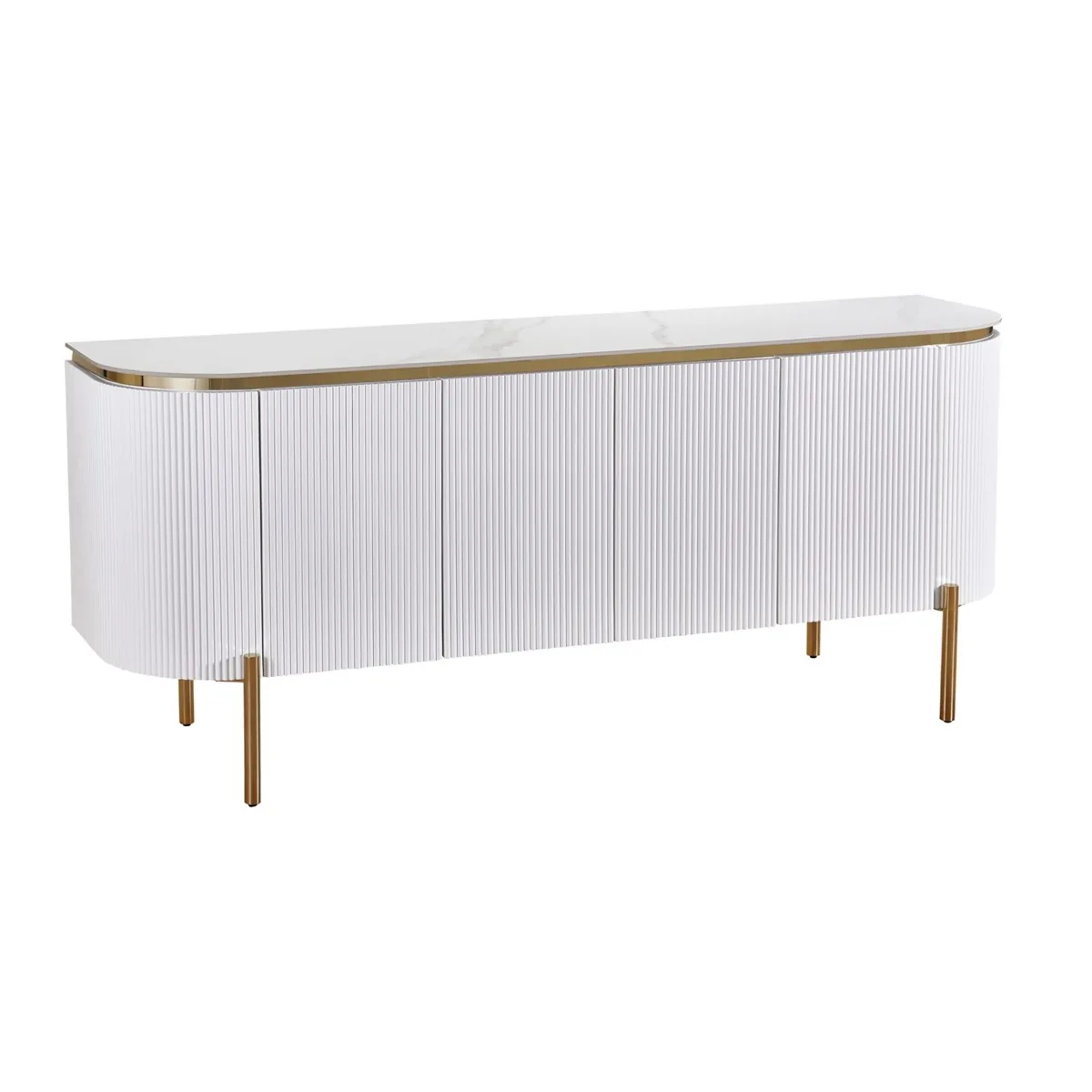 Aqua Dressoir - Wit, Keramiek, 190X50X80