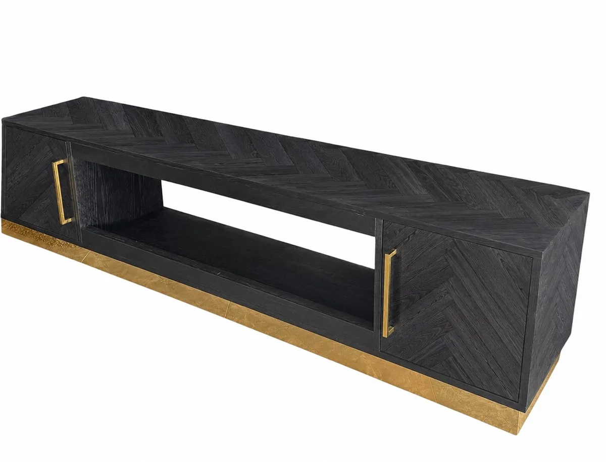 Blocci TV-meubel - Zwart, 200X40X50