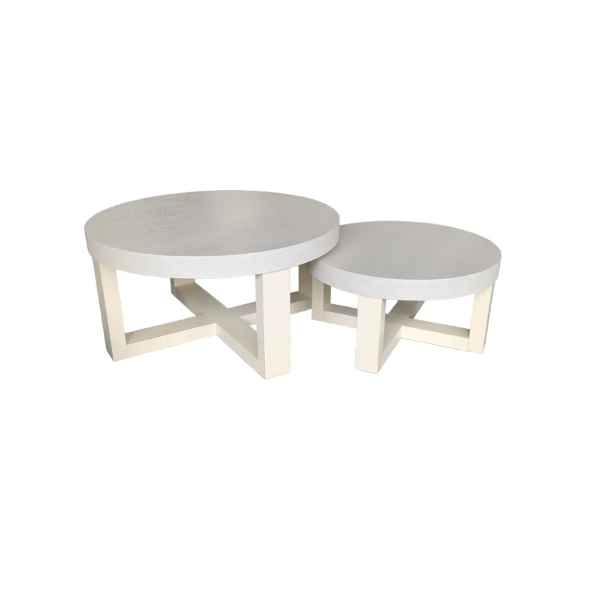 Galaxy Tafel - Crème, Fineer, 90/68 Ø