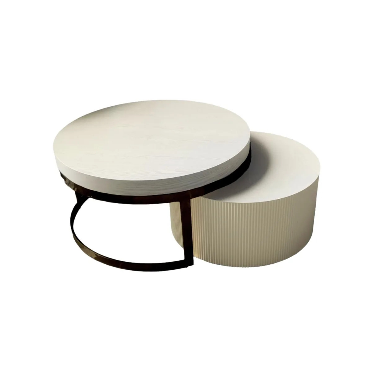 Fox Tafel - Zwart, Fineer, 90/70 Ø