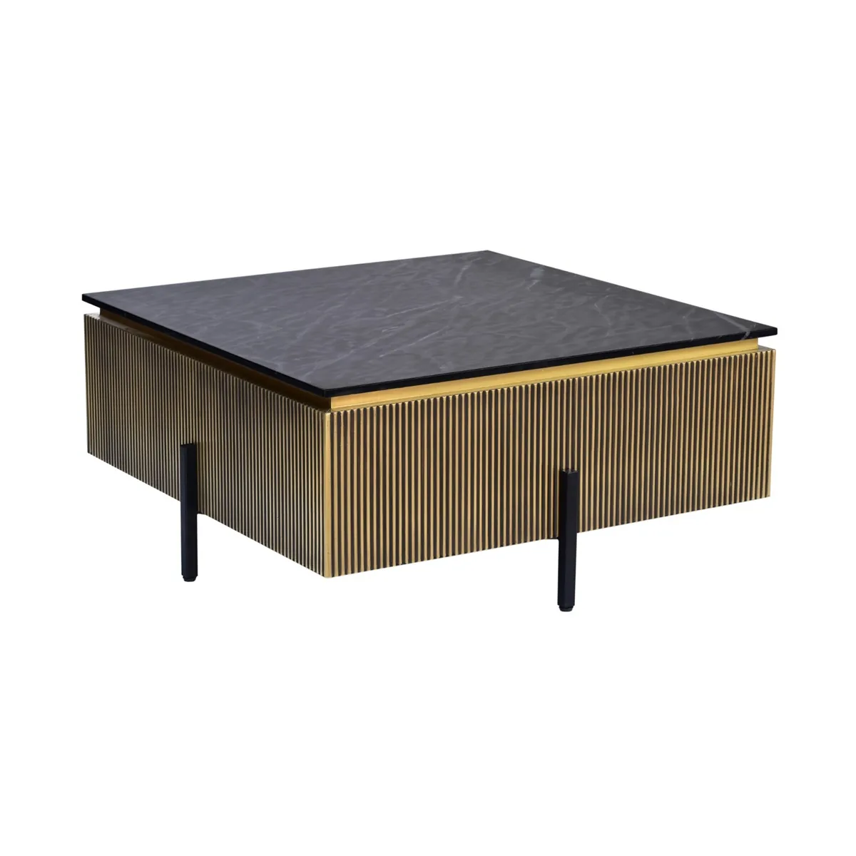 Allure Salontafel - Zwart, Marmer, 100X100