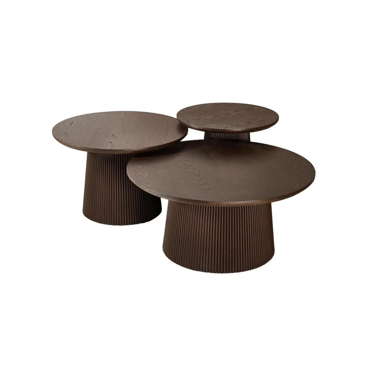 Taurus Salontafel set - Bruin, Fineer