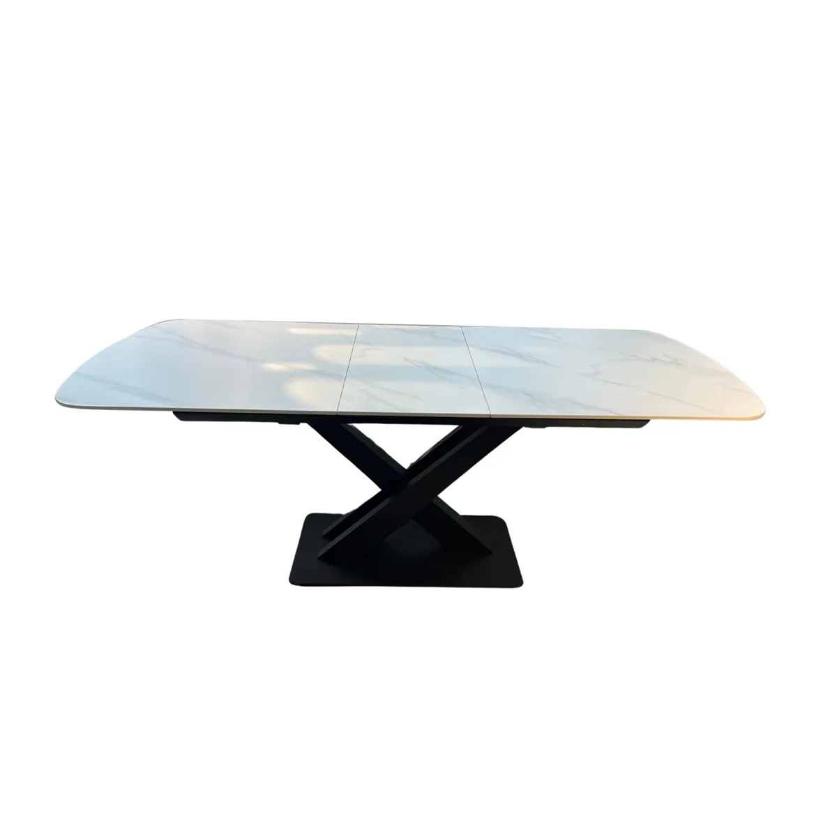 Xabi Eettafel - Zwart, Sintered stone, 160/200X90