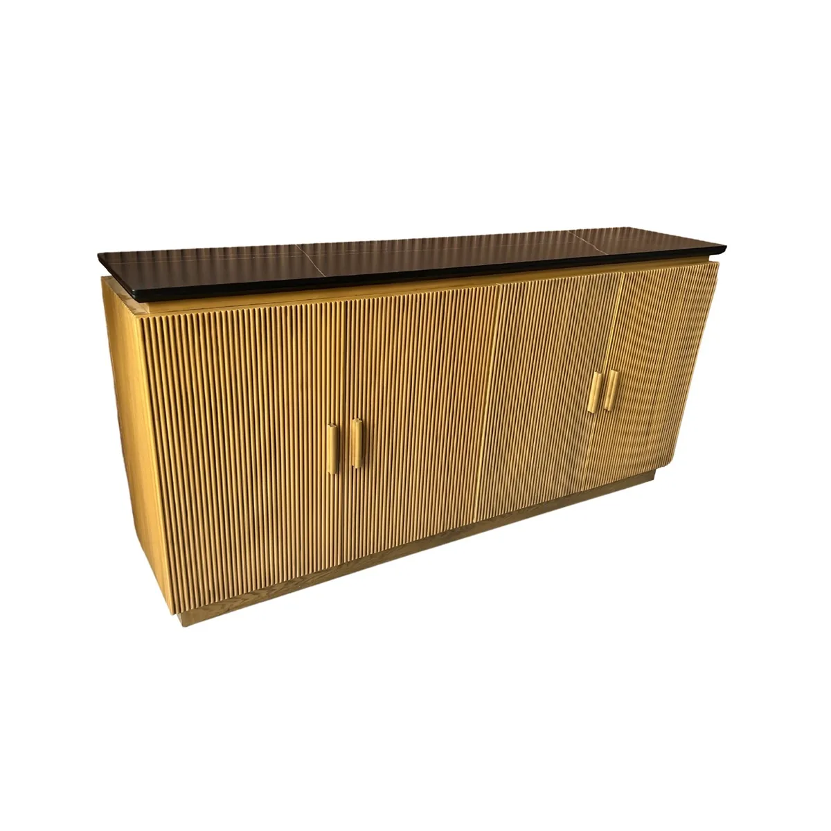 Loqum Dressoir - Zwart, Keramiek, 180X40X85
