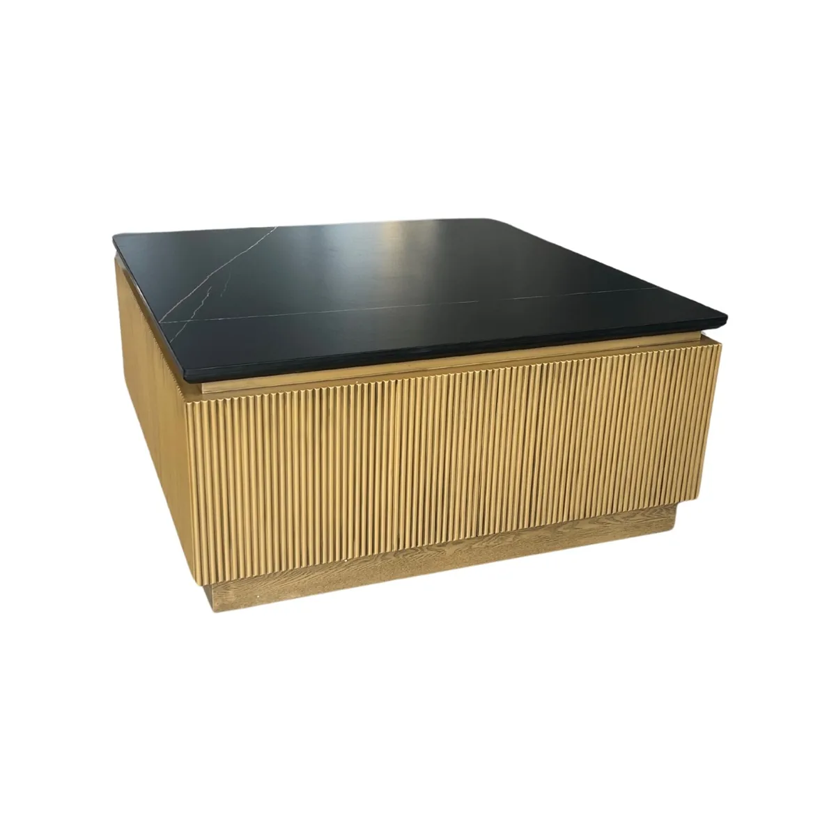 Loqum Salontafel - Zwart, Keramiek, 100X100