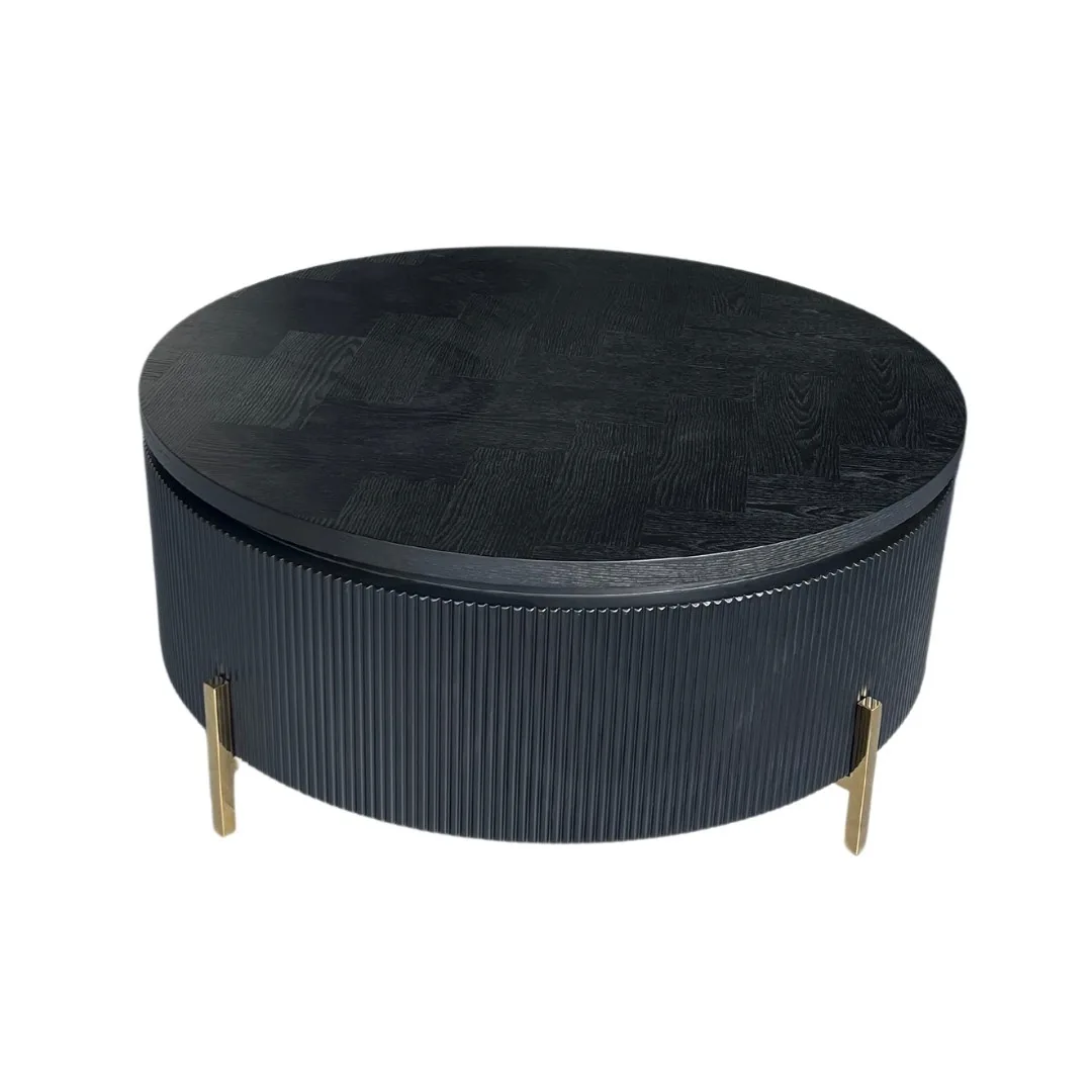 Foster Salontafel - Zwart, 100 Ø