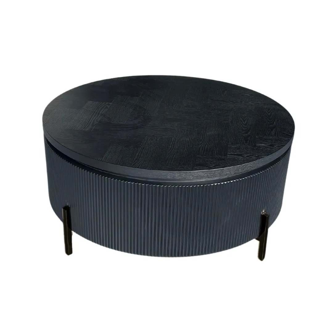 Foster Salontafel - Zwart, 100 Ø