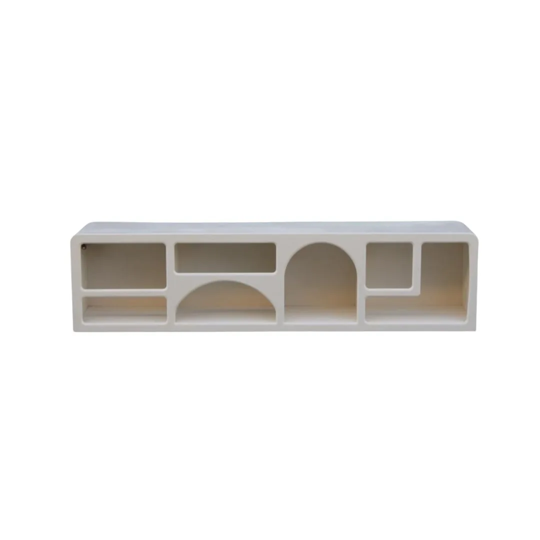 Organic TV-meubel - Wit, Hout, 200X40X50