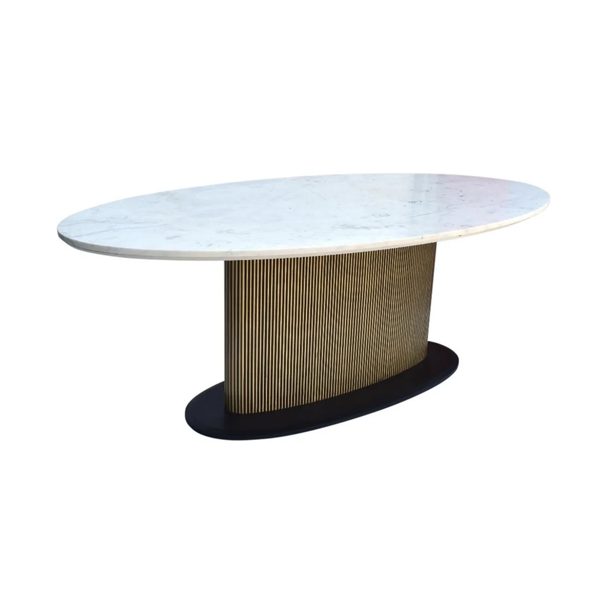 Allure Eettafel - Wit, Marmer, 220X110X76