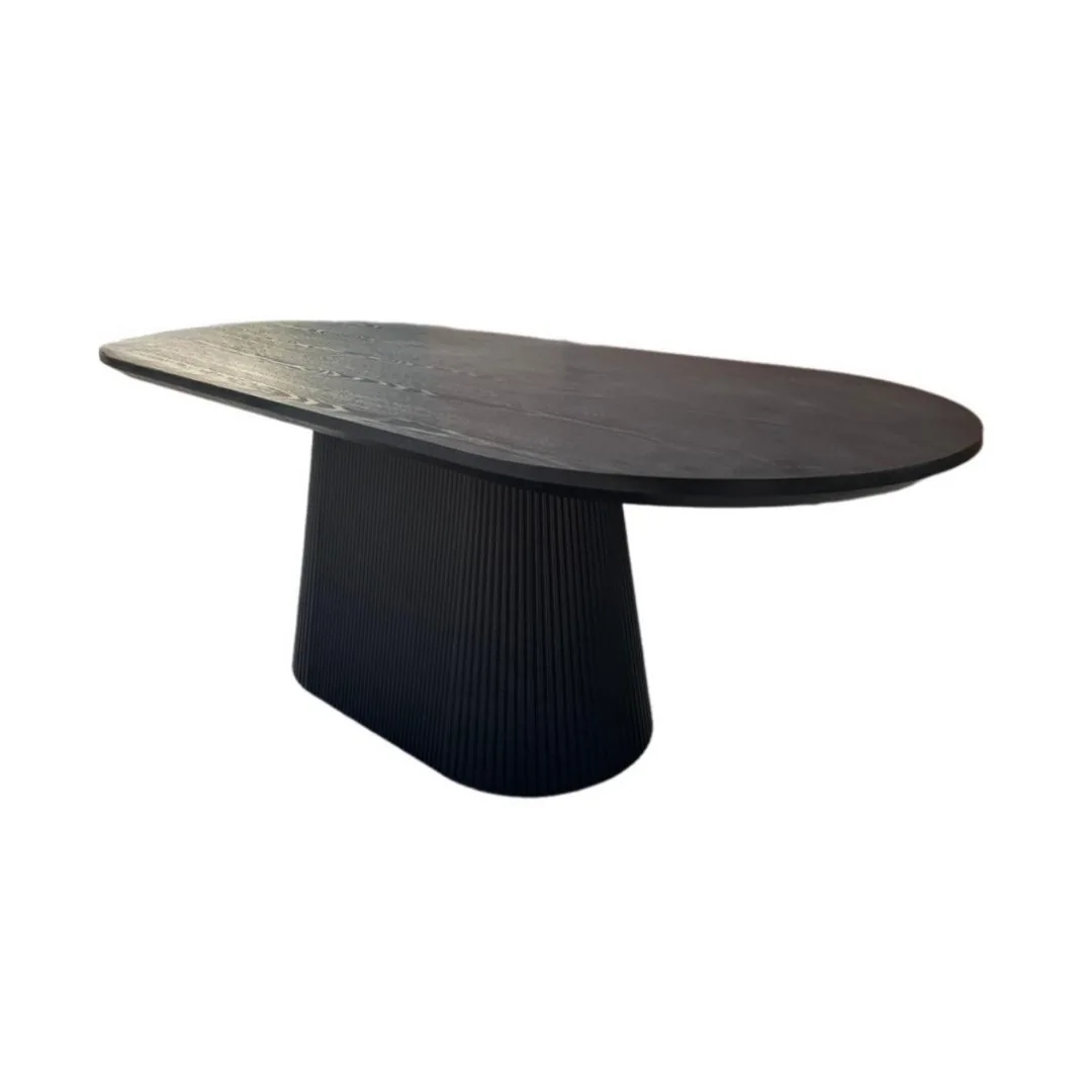 Kimberly Eettafel - Zwart, Fineer, 160X90