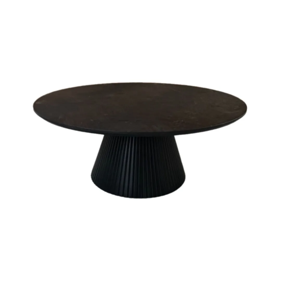 Kimberly Salontafel - Zwart, 110 Ø