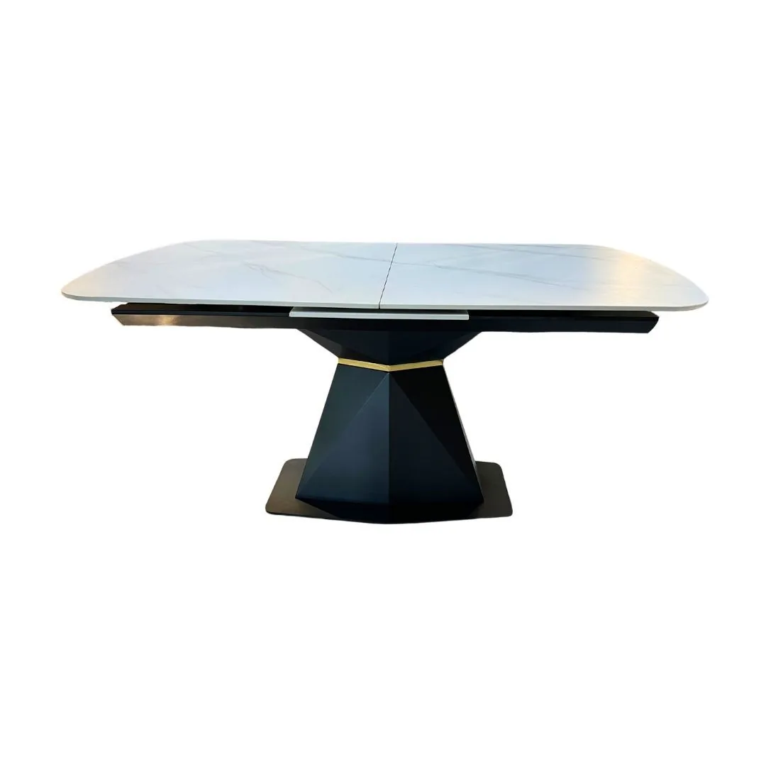 Jump Eettafel - Zwart, Sintered stone, 160/200X90