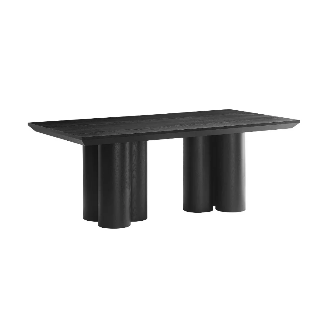 Royal Eettafel - Zwart, Fineer, 200X100X76