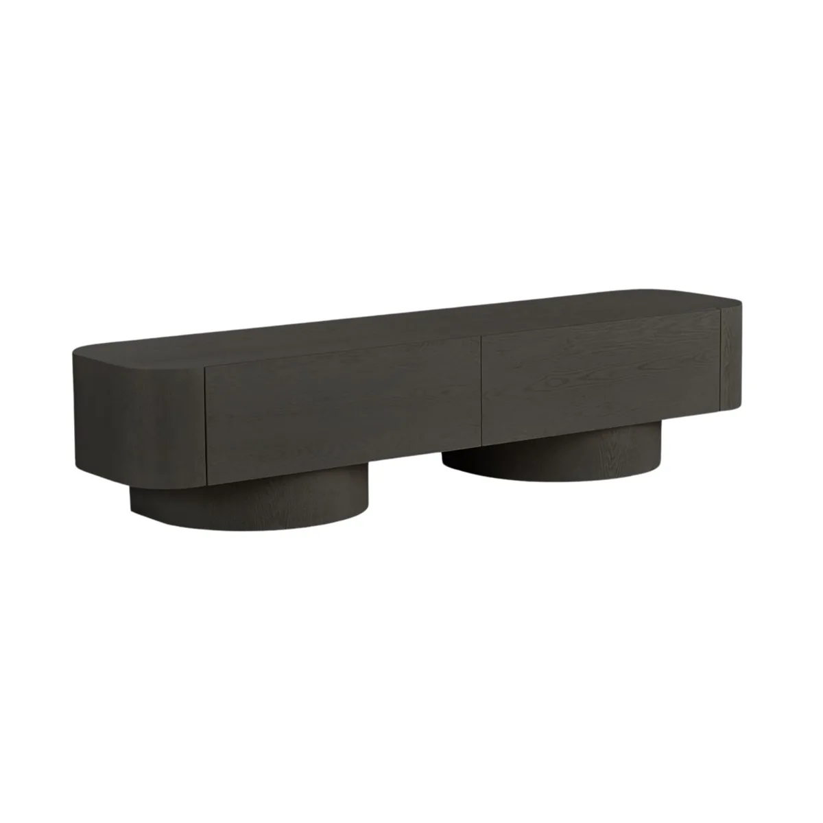 Royal TV-meubel - Zwart, Fineer, 200X50X45