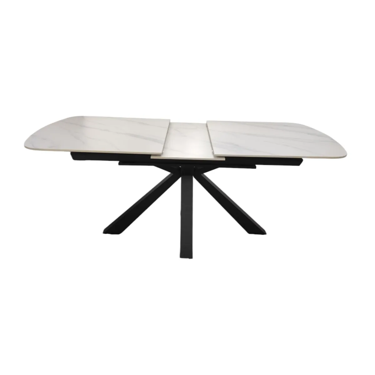 Octopus Eettafel - Zwart, Sintered stone, 180/220X90