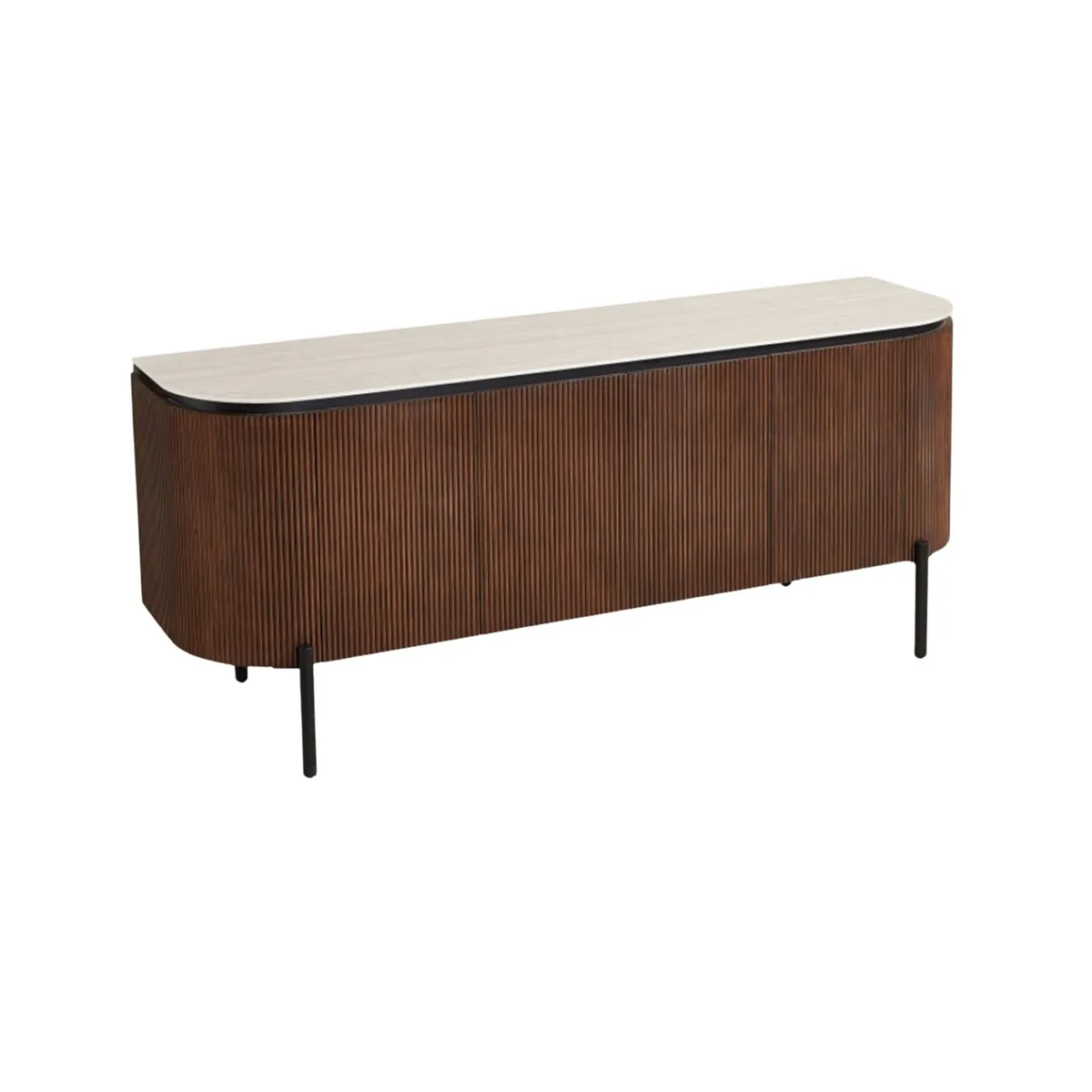 Aqua Dressoir - Bruin, Keramiek, 190X50X80