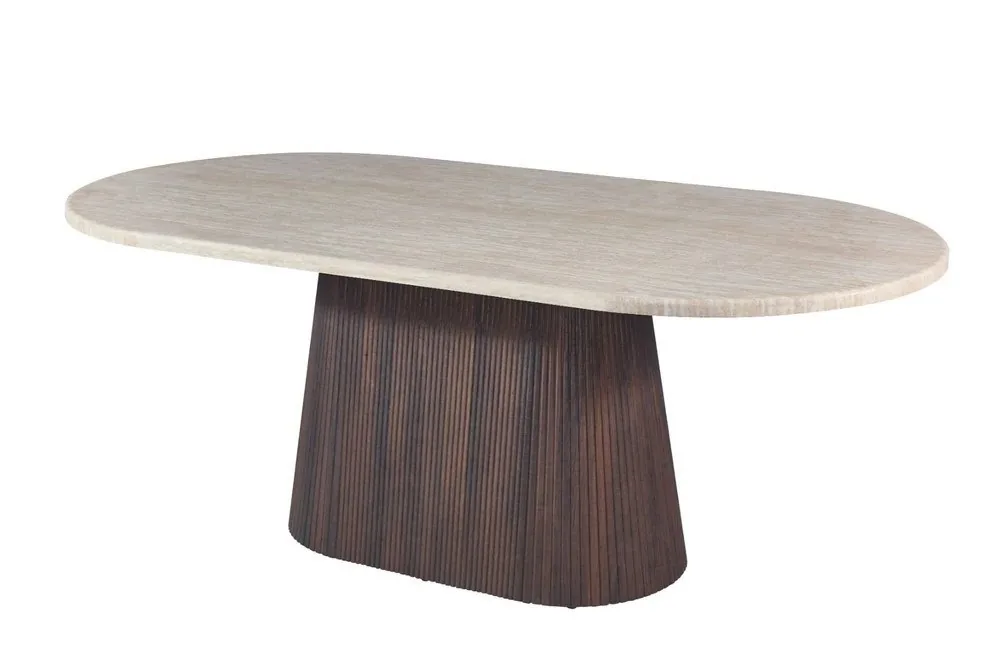 Kimberly Eettafel - Bruin, Flintstone, 220X110X75