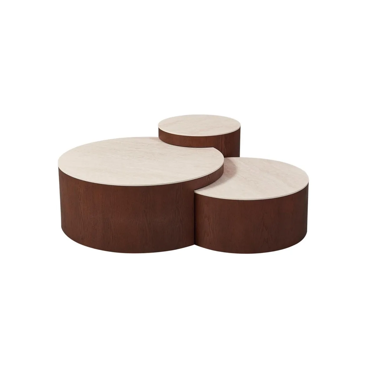 Aqua Salontafel set - Bruin, Keramiek