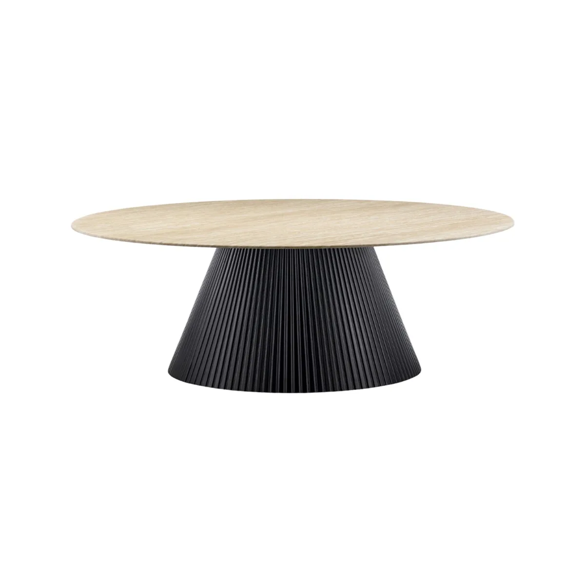 Kimberly Salontafel - Zwart, Flintstone, 110 Ø
