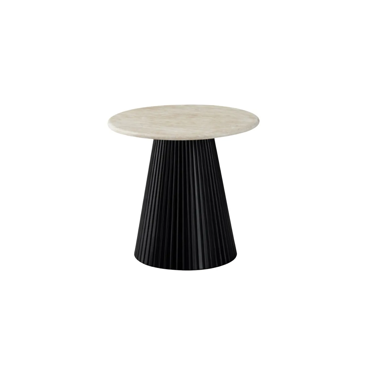 Kimberly Bijzettafel - Zwart, Flintstone, 55Ø