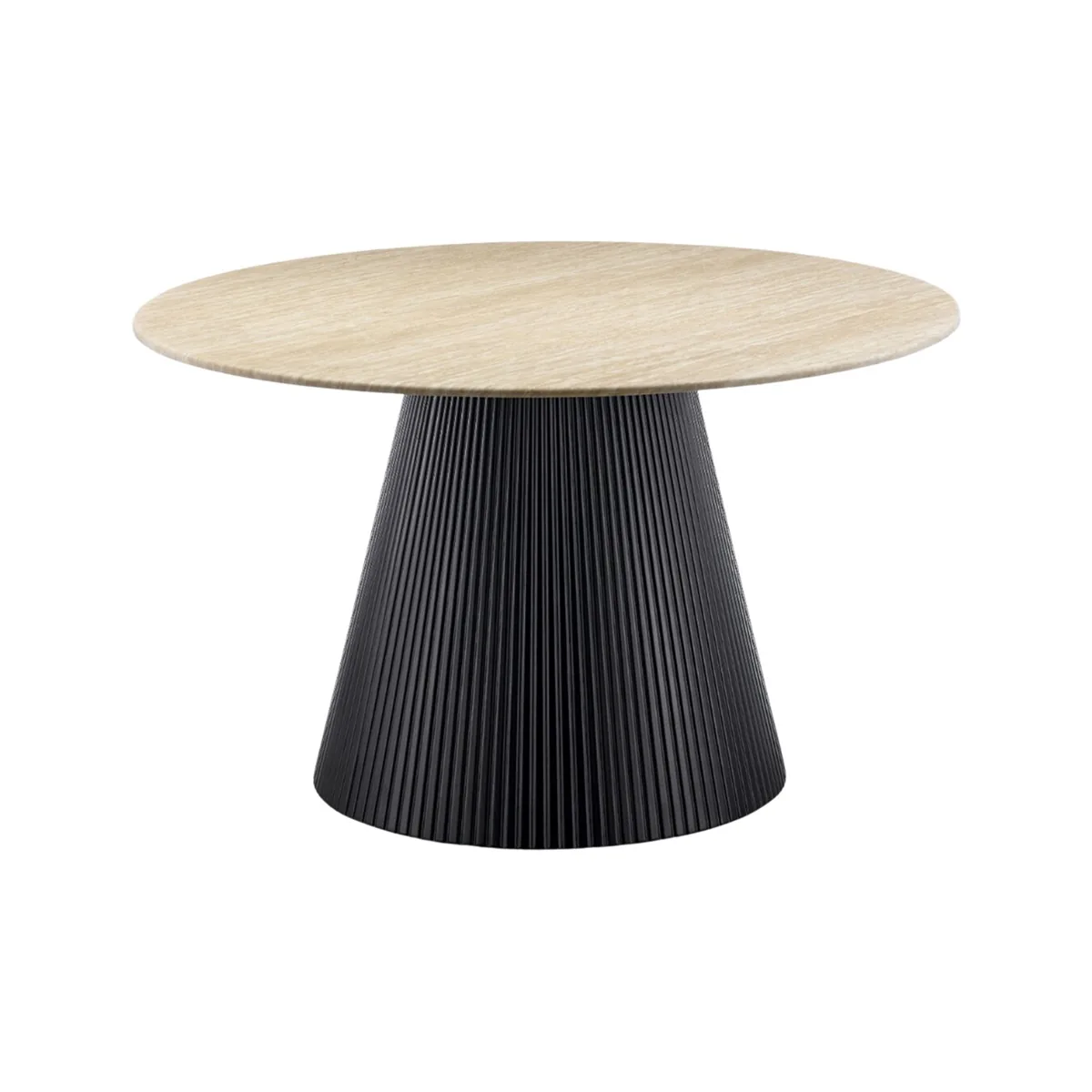 Kimberly Eettafel - Zwart, Flintstone, 130Ø
