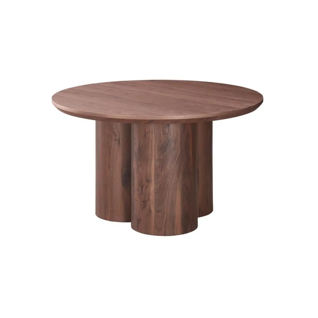 Royal Eettafel - Bruin, Fineer, 130 Ø