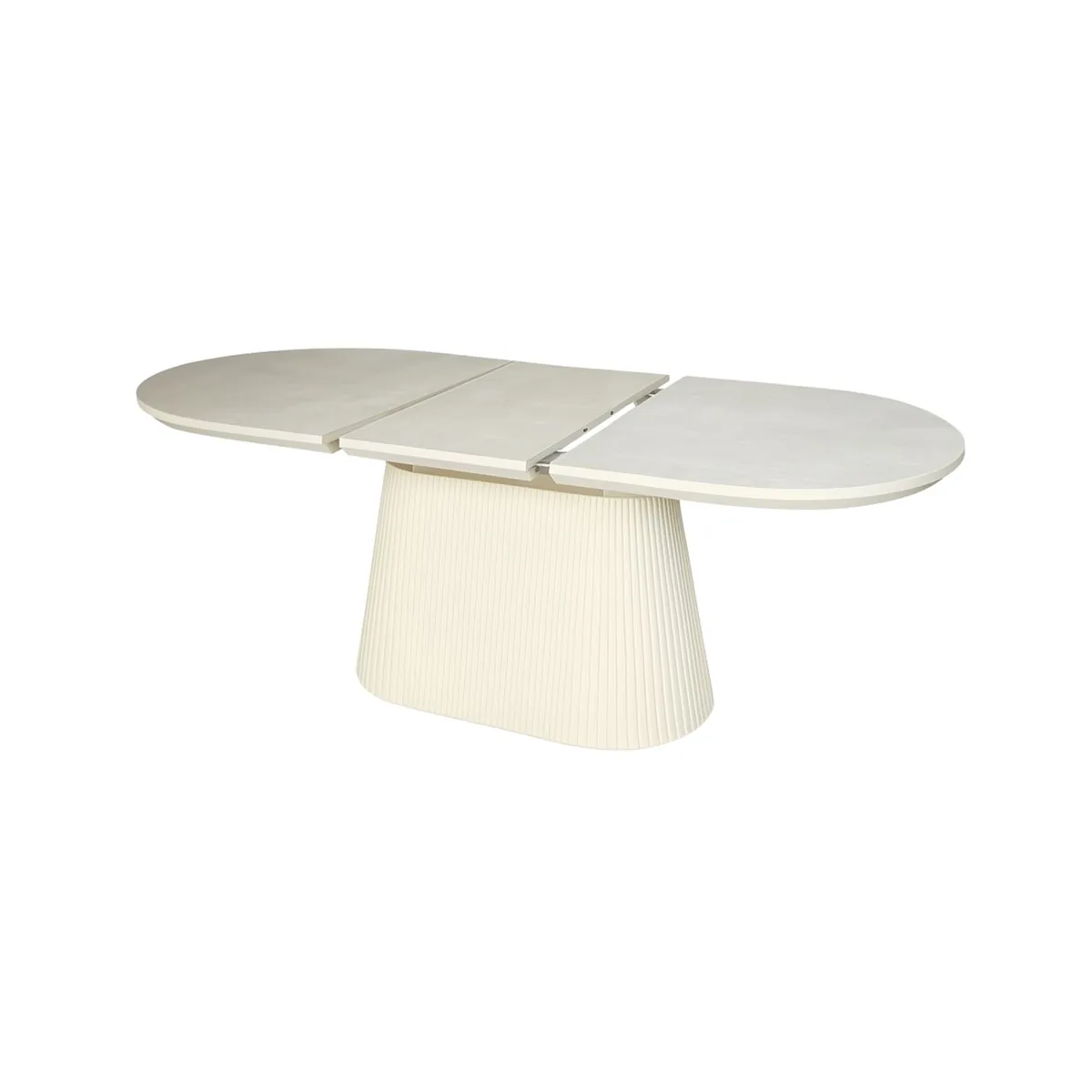 Kimberly Eettafel - Crème, Fineer, 160/200X90X75