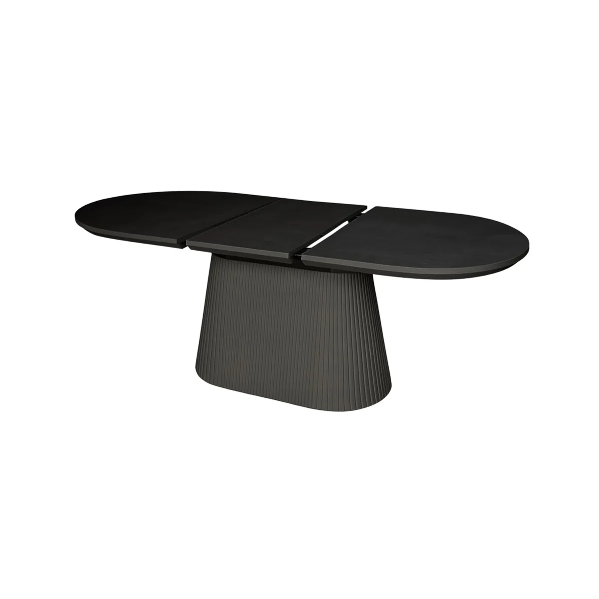 Kimberly Eettafel - Zwart, Fineer, 160/200X90X75