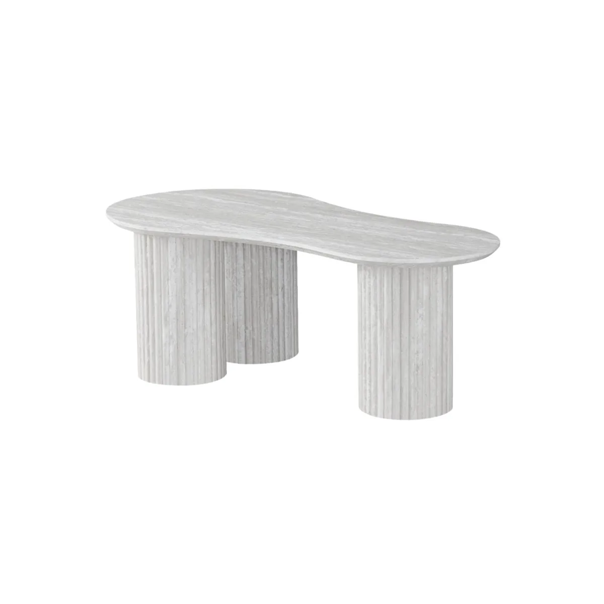 Kapadokya Salontafel - Lichtbeige, Fineer, 120X60X45