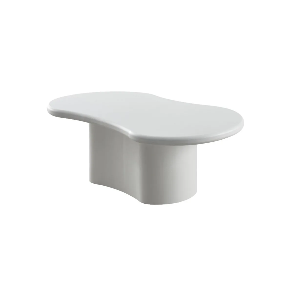 Organic Salontafel - Wit, Hout, 130X80