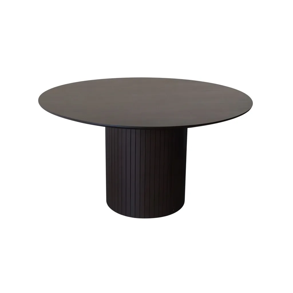 Taurus Eettafel - Bruin, Fineer, 130Ø X76