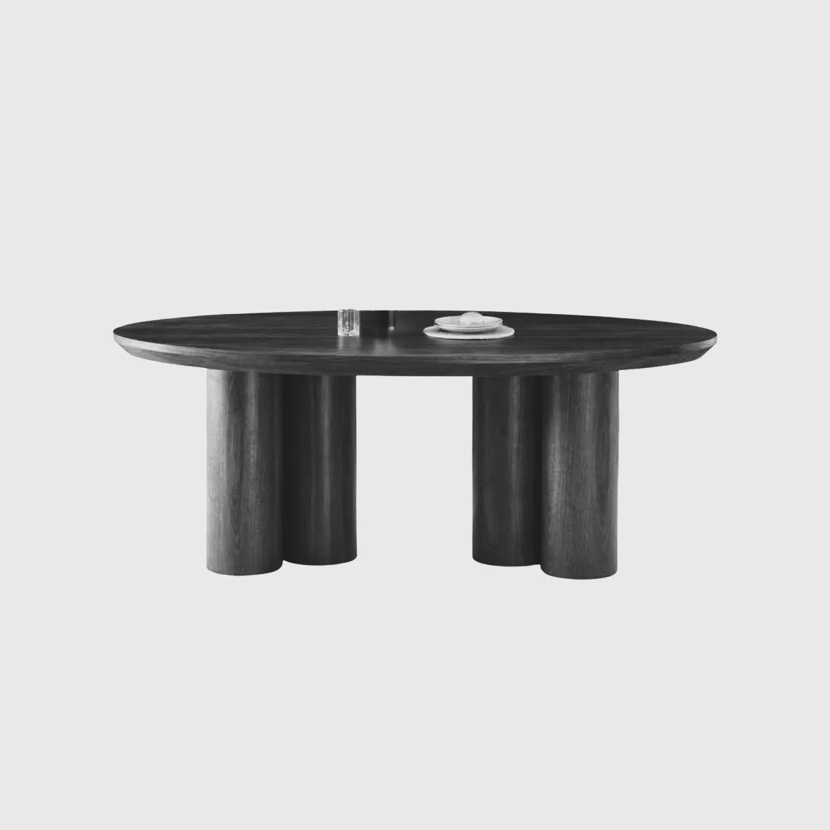 Royal Eettafel - Zwart, Fineer, 200X100X76