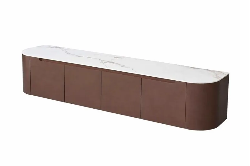 Isabella TV-meubel - Wit/Goud, 200X42X40