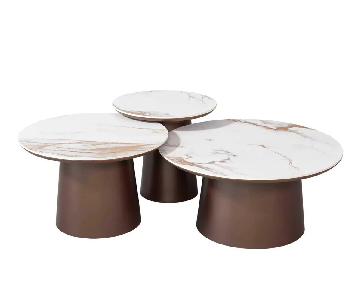 Isabella Salontafel set - Wit/Goud