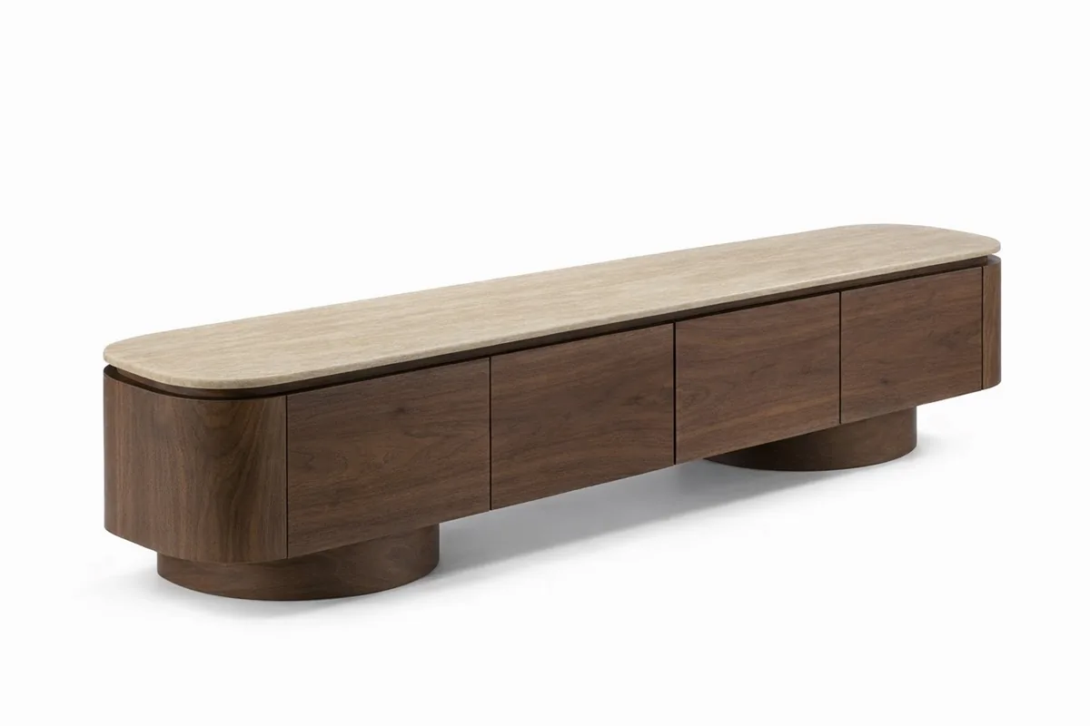 Monza TV-meubel - Bruin, Flintstone, 200X40X45