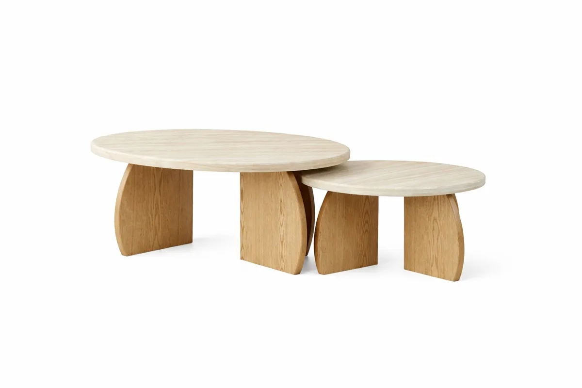 Monza Salontafel set - Flintstone, 2 90X45/68X38