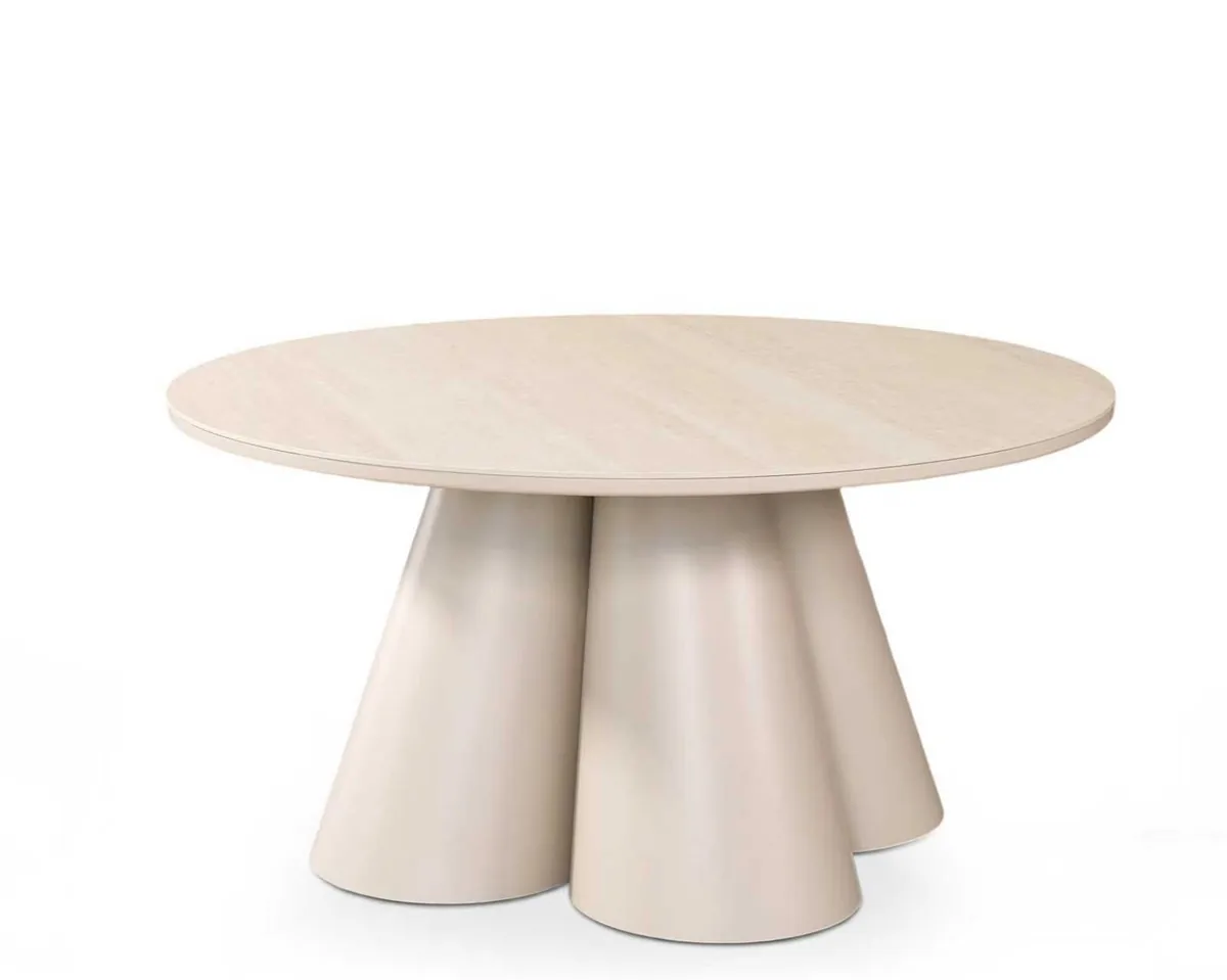 Hisar Eettafel - Beige, 150ØX76